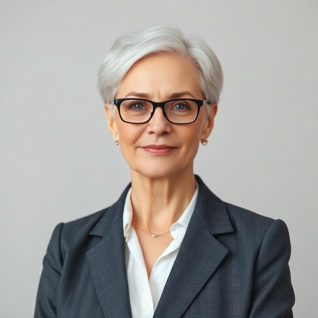 Illustrative computer-generated portrait representing example broker Denise Carrol