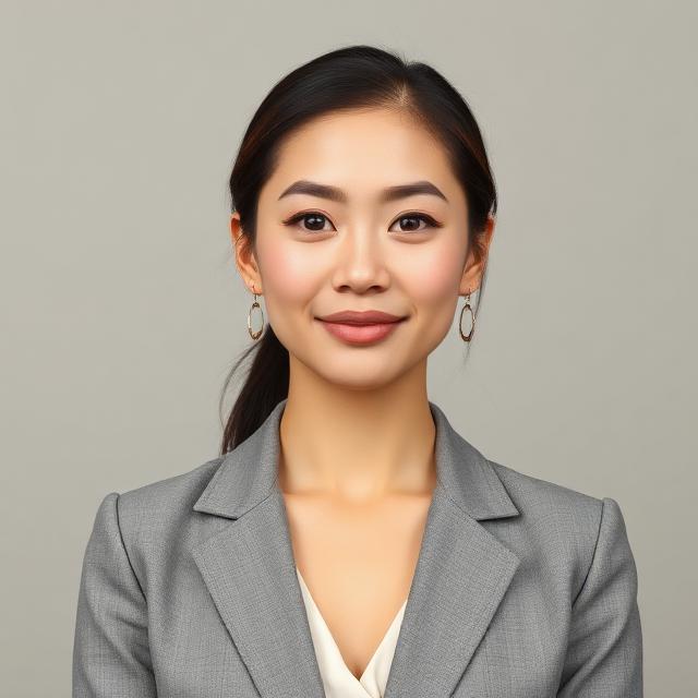 Illustrative computer-generated portrait representing example broker Monica Tran