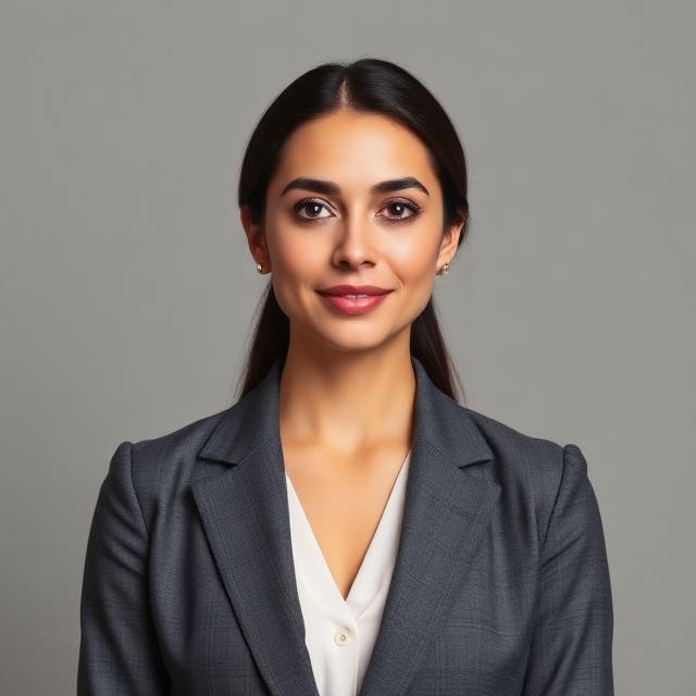 Illustrative computer-generated portrait representing example broker Nadia Fassi