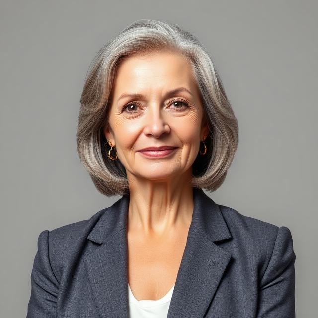 Illustrative computer-generated portrait representing example broker Susan Arbeit