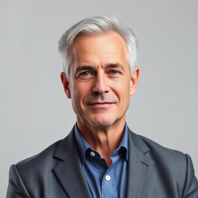 Illustrative computer-generated portrait representing example broker Tom Brennan